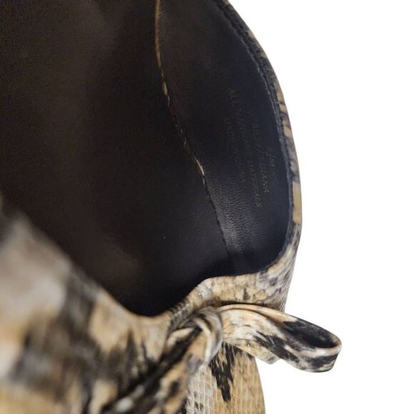 Sam & Libby Vintage Chunky Snake Print Heels Size 8.5 Excellent Condition - Picture 2 of 7